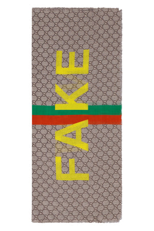 Sciarpa in lana jacquard con logo-1